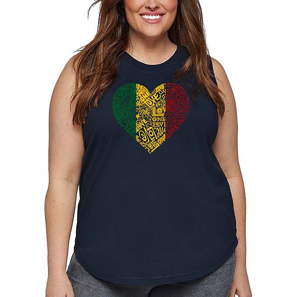 Женский топ plus size Word Art - One Love Heart La Pop Art, Navy
Женский топ plus size Word Art - One Love Heart La Pop Art, Navy