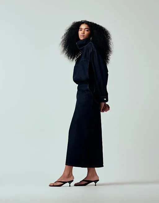 Джинсовая классическая юбка-карандаш ASOS DESIGN
Джинсовая классическая юбка-карандаш ASOS DESIGN