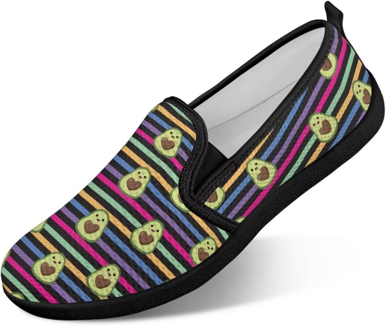 Мужские прогулочные кроссовки без шнурков, удобные, модные, повседневные кроссовки, дышащая сетка, для фитнеса и тренировок, легкие, размеры США 4-9 Twousenru, Cartoon Avocado Stripes
Мужские прогулочные кроссовки без шнурков, удобные, модные, повседневные кроссовки, дышащая сетка, для фитнеса и тренировок, легкие, размеры США 4-9 Twousenru, Cartoon Avocado Stripes