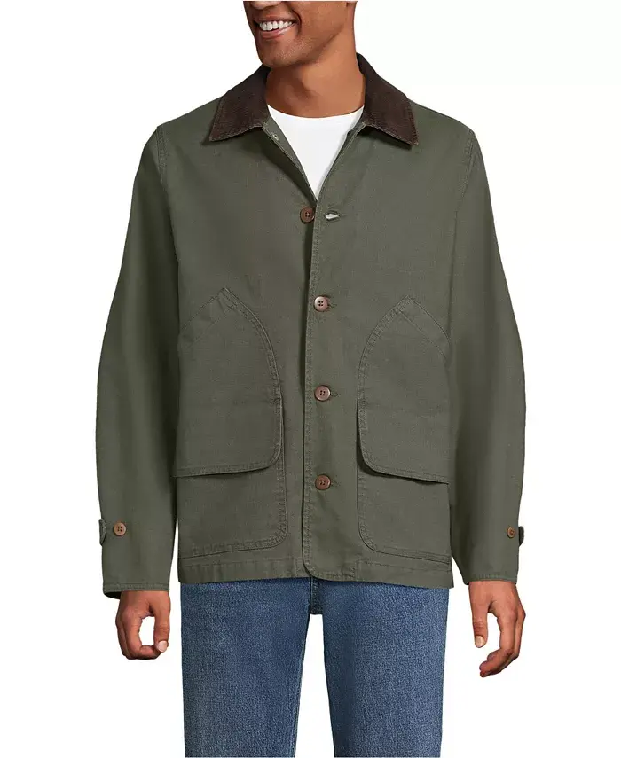 Мужская куртка из хлопка в стиле амбарной Lands' End, зеленый
Мужская куртка из хлопка в стиле амбарной Lands' End, зеленый