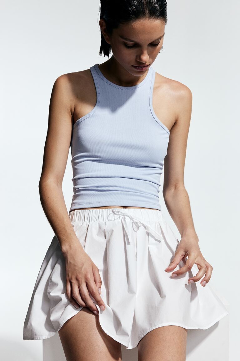 Майка в рубчик H&M, синий
Майка в рубчик H&M, синий