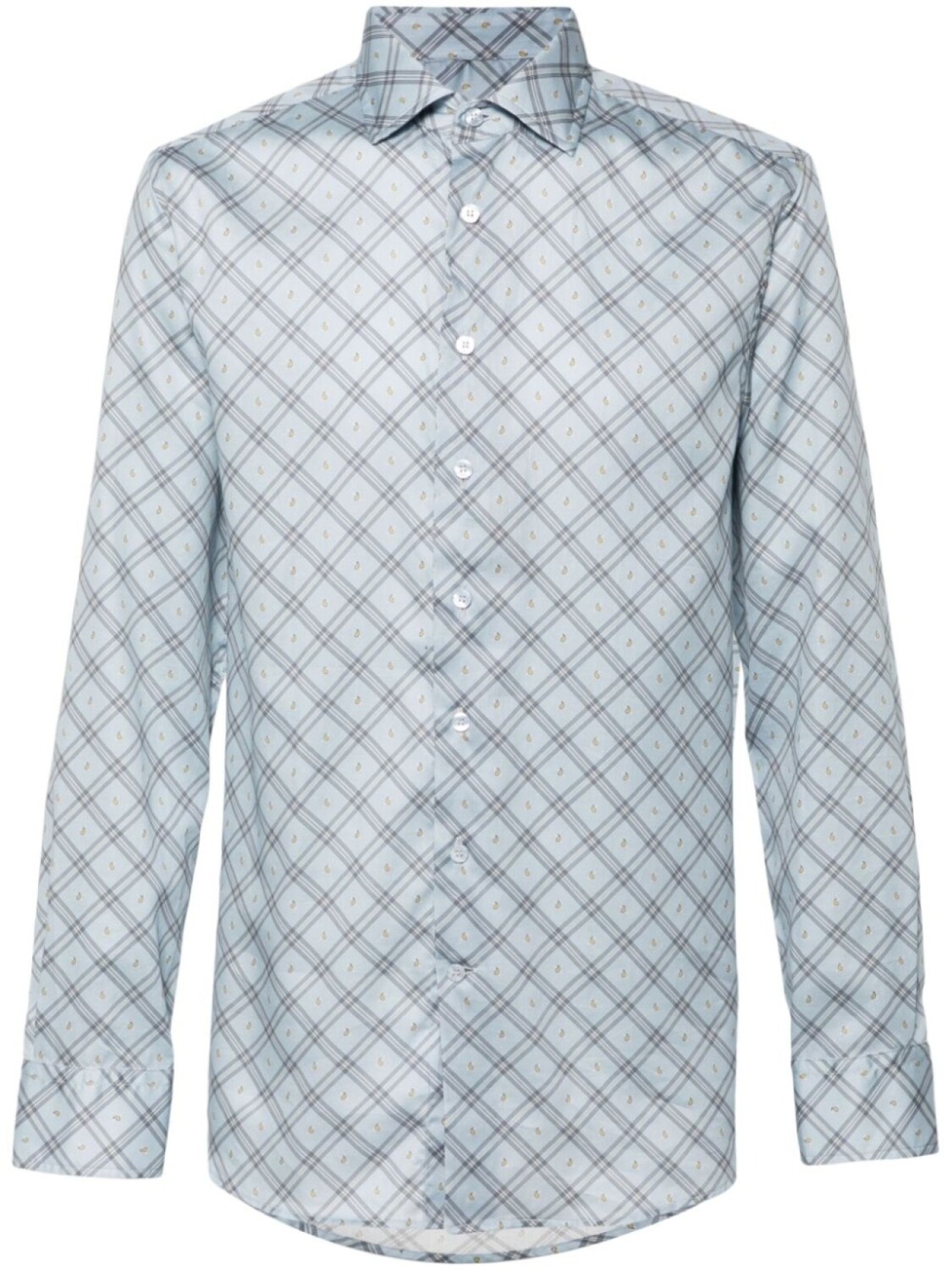 ETRO клетчатая рубашка с принтом пейсли, синий
ETRO клетчатая рубашка с принтом пейсли, синий