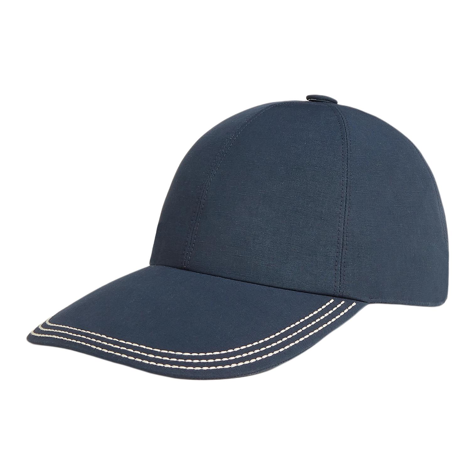 HERMES Льняная бейсболка мужская чернильно-синяя, Ink Blue
HERMES Льняная бейсболка мужская чернильно-синяя, Ink Blue