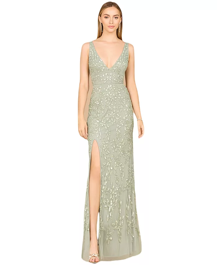 Женское платье с отделкой и разрезом - OUTLET Lara, зеленый
Женское платье с отделкой и разрезом - OUTLET Lara, зеленый