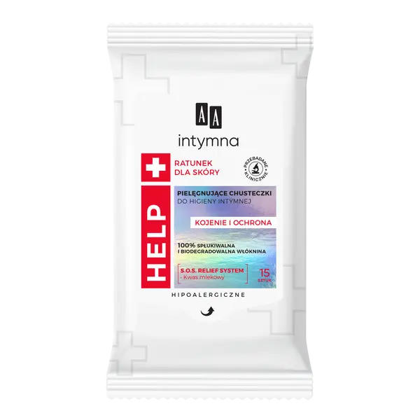 Салфетки для интимной гигиены, 15 шт./1 уп. Aa Help+
Салфетки для интимной гигиены, 15 шт./1 уп. Aa Help+