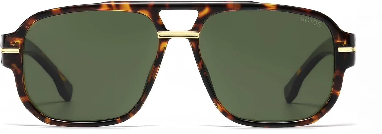 Солнцезащитные очки-авиаторы SOJOS в стиле ретро, квадратные, для женщин и мужчин, винтажные, 80-х и 90-х годов, поляризованные, модель SJ2692, Dark Tortoise/Green
Солнцезащитные очки-авиаторы SOJOS в стиле ретро, квадратные, для женщин и мужчин, винтажные, 80-х и 90-х годов, поляризованные, модель SJ2692, Dark Tortoise/Green