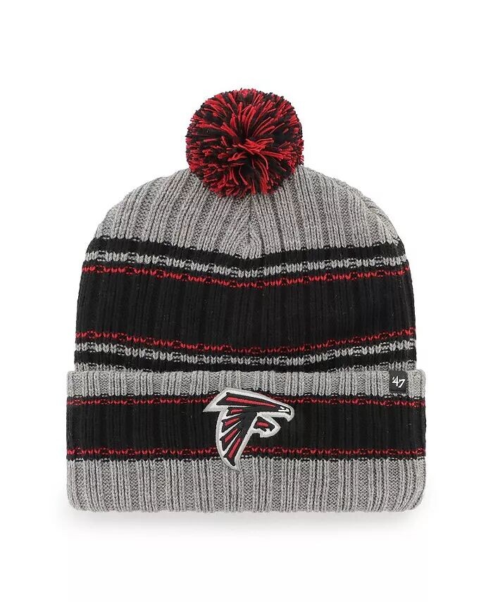Мужская графитовая вязаная шапка Atlanta Falcons Rexford с манжетами и помпоном '47 Brand, серый
Мужская графитовая вязаная шапка Atlanta Falcons Rexford с манжетами и помпоном '47 Brand, серый