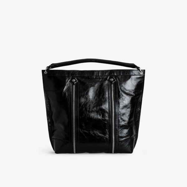 Кожаная сумка Zadig&Voltaire через плечо с молнией и декоративными элементами, черный
Кожаная сумка Zadig&Voltaire через плечо с молнией и декоративными элементами, черный