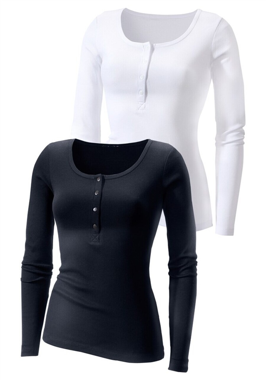 Лонгслив H.I.S Shirt, черный/белый
Лонгслив H.I.S Shirt, черный/белый