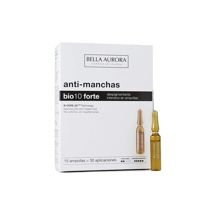 Bio10 Forte Интенсивные депигментирующие ампулы 15 х 2 мл, Bella Aurora
Bio10 Forte Интенсивные депигментирующие ампулы 15 х 2 мл, Bella Aurora