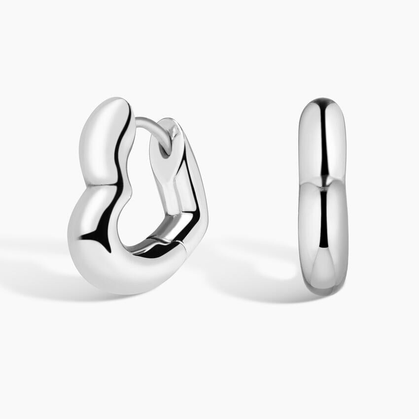 Серьги-Кольца в форме сердца Brilliant Earth 
Серьги-Кольца в форме сердца Brilliant Earth