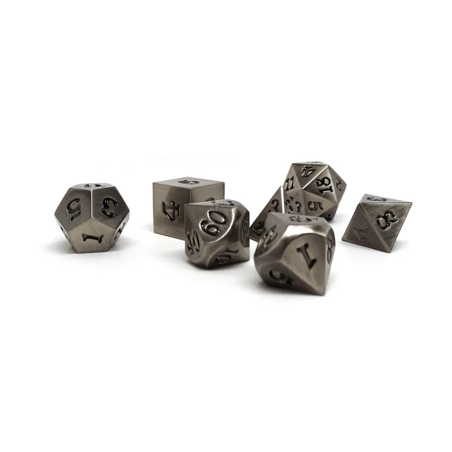 Легендарное серебро с черным (7), Dice - Metal 7 Piece Poly Sets (Easy Roller Dice)
Легендарное серебро с черным (7), Dice - Metal 7 Piece Poly Sets (Easy Roller Dice)