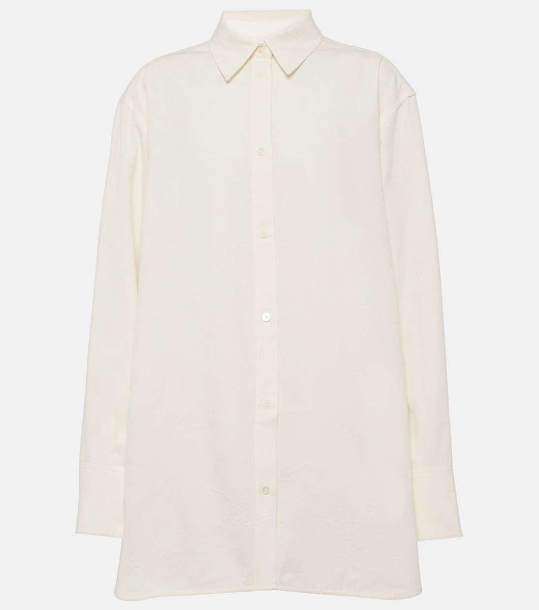 Рубашка из хлопчатобумажной жаккардовой ткани с цветочным рисунком Toteme, белый
Рубашка из хлопчатобумажной жаккардовой ткани с цветочным рисунком Toteme, белый