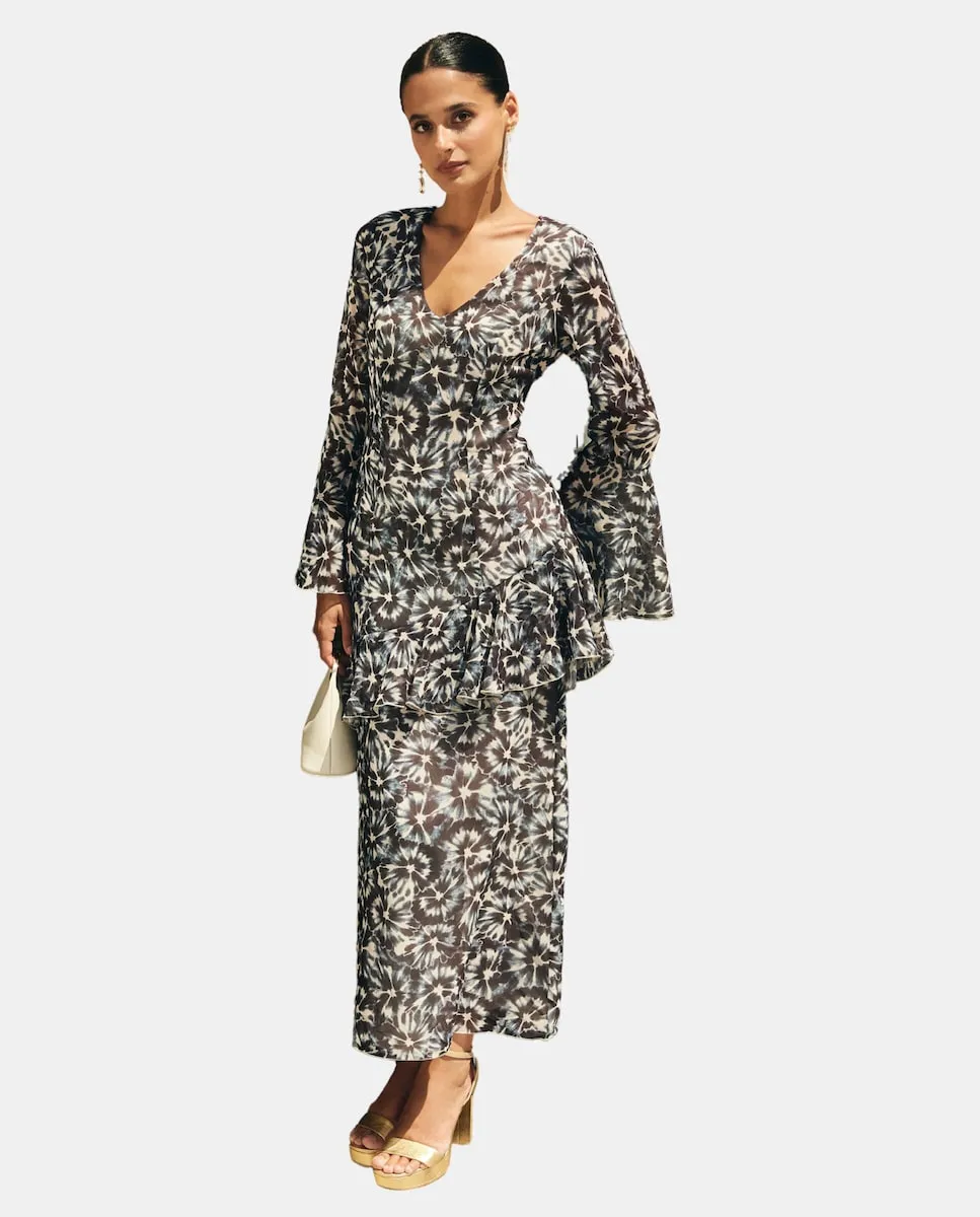 Миди-платье с принтом и асимметричной воланой MIPHAI, темно-коричневый
Миди-платье с принтом и асимметричной воланой MIPHAI, темно-коричневый