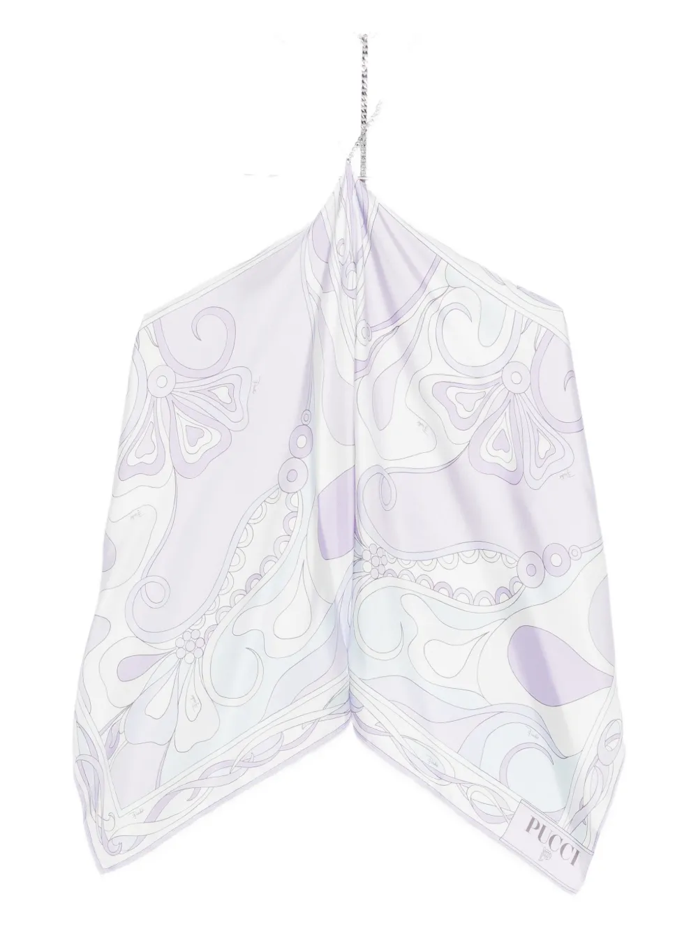 Топ с высоким воротником и цепочкой PUCCI, фиолетовый
Топ с высоким воротником и цепочкой PUCCI, фиолетовый