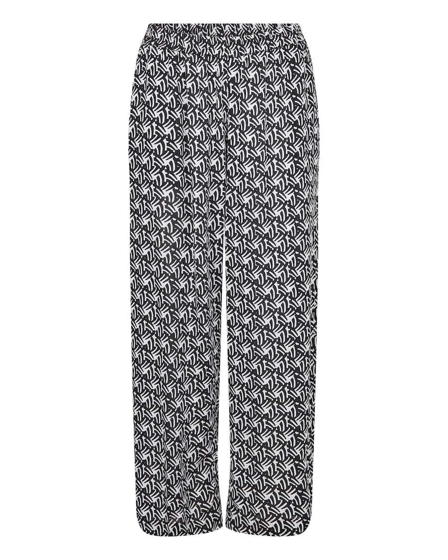 Широкие брюки Kaffe Sanne, черный
Широкие брюки Kaffe Sanne, черный