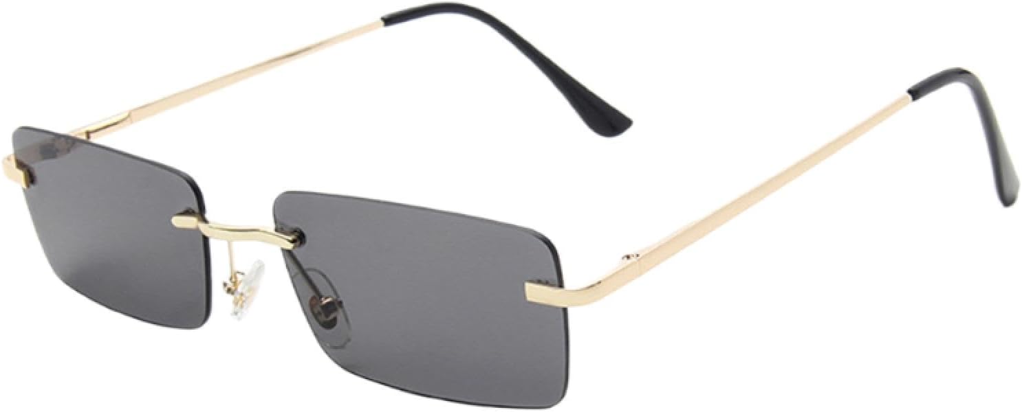 Солнцезащитные очки с защитой от УФ-излучения UV400 | Без оправы, прозрачные, маленький размер | Для женщин и мужчин, для занятий спортом на открытом воздухе и вождения DSVIGF, 01 Gold-gray
Солнцезащитные очки с защитой от УФ-излучения UV400 | Без оправы, прозрачные, маленький размер | Для женщин и мужчин, для занятий спортом на открытом воздухе и вождения DSVIGF, 01 Gold-gray