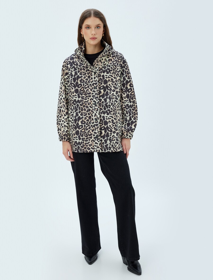 Пальто межсезонное Koton, бежевый 
Пальто межсезонное Koton, бежевый