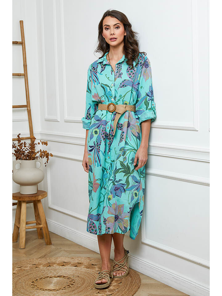 Длинное платье La Compagnie Du Lin Leinen, бирюзовый
Длинное платье La Compagnie Du Lin Leinen, бирюзовый