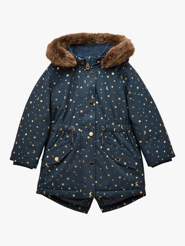 Детское пальто с капюшоном и принтом луны и звезд Joules, Navy
Детское пальто с капюшоном и принтом луны и звезд Joules, Navy
