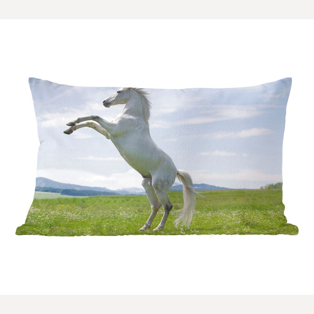 MuchoWow Horses - Выращивание белой лошади - 50x30 см - чехлы на диванные подушки - без наполнителя
MuchoWow Horses - Выращивание белой лошади - 50x30 см - чехлы на диванные подушки - без наполнителя