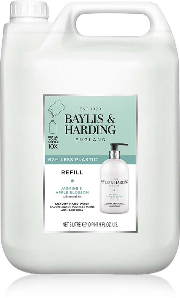 Сменная упаковка мыла для рук с жасмином и цветками яблони Baylis & Harding, 5000 мл
Сменная упаковка мыла для рук с жасмином и цветками яблони Baylis & Harding, 5000 мл