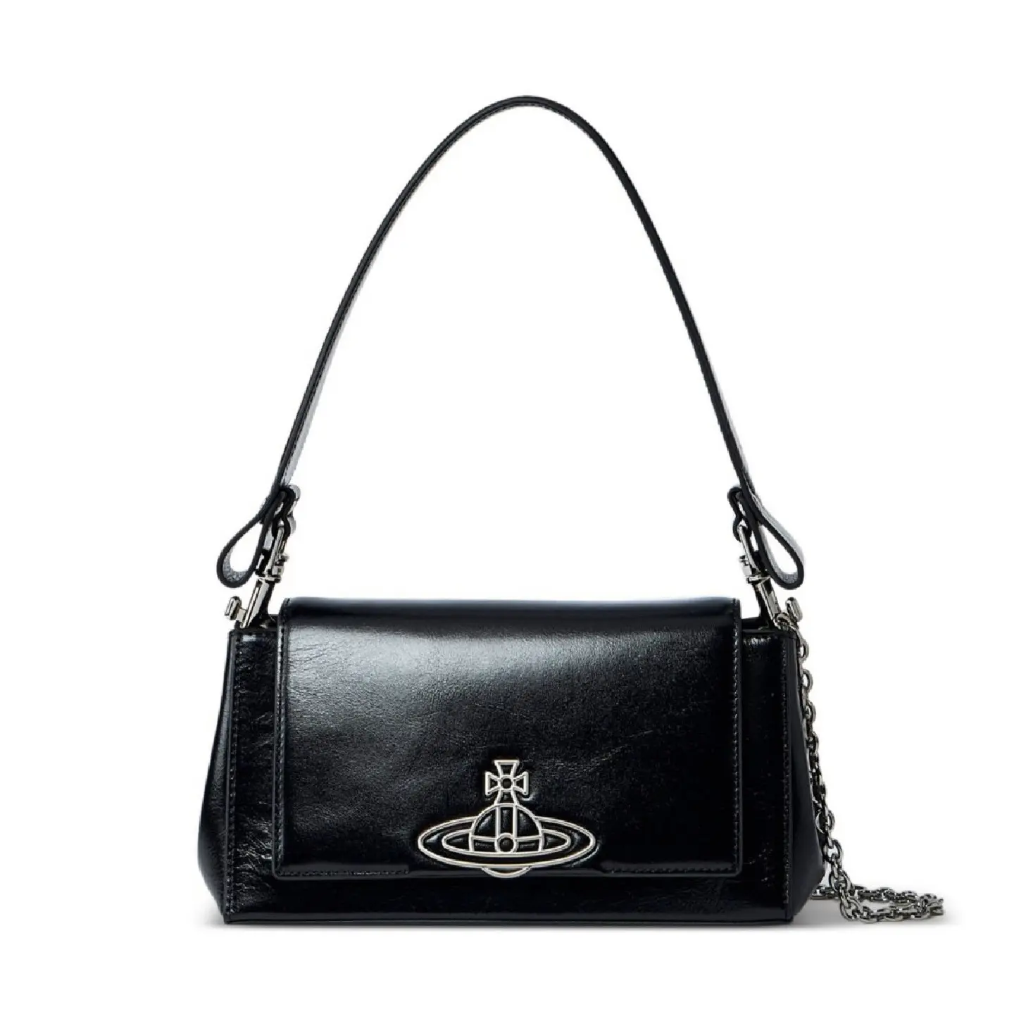 Vivienne Westwood Сумка HAZEL из кожи, наплечная, средняя, женская, черная
Vivienne Westwood Сумка HAZEL из кожи, наплечная, средняя, женская, черная