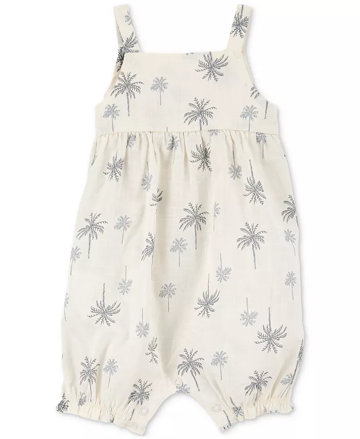 Детский комбинезон-майка для девочек с принтом пальмы из хлопка Carter's, слоновая кость/кремовый
Детский комбинезон-майка для девочек с принтом пальмы из хлопка Carter's, слоновая кость/кремовый