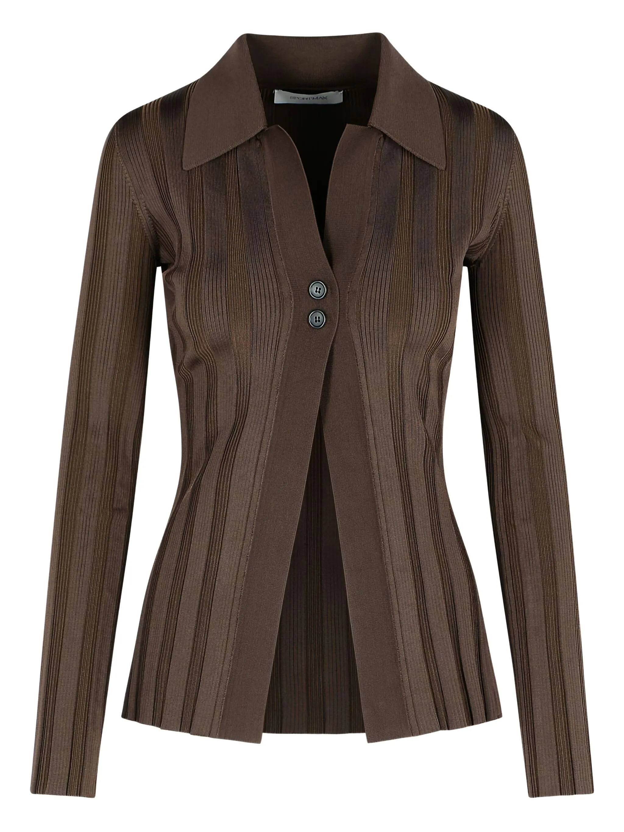 Рубашка поло в рубчик Sportmax, коричневый
Рубашка поло в рубчик Sportmax, коричневый