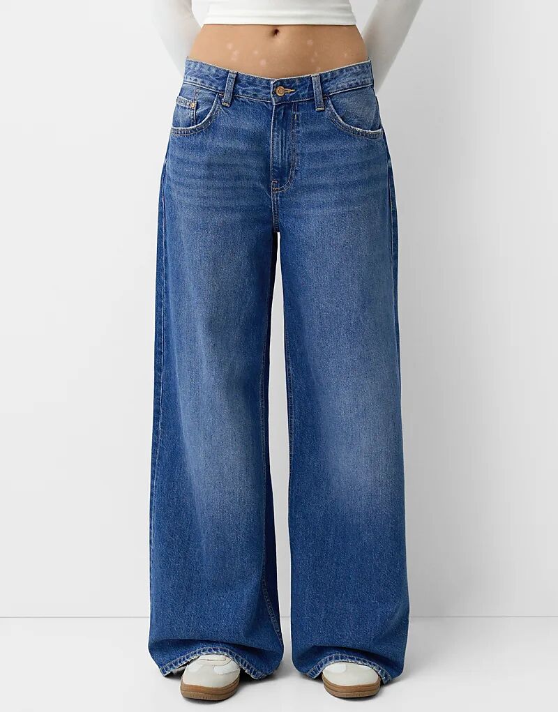 Джинсы Bershka Wide Leg Blue
Джинсы Bershka Wide Leg Blue