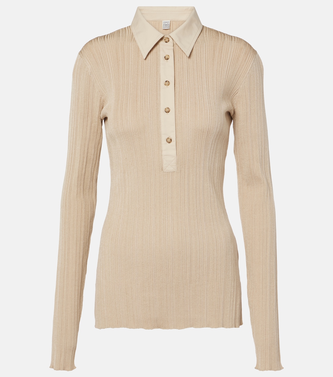 Свитер-поло из джерси Toteme, Peanut
Свитер-поло из джерси Toteme, Peanut