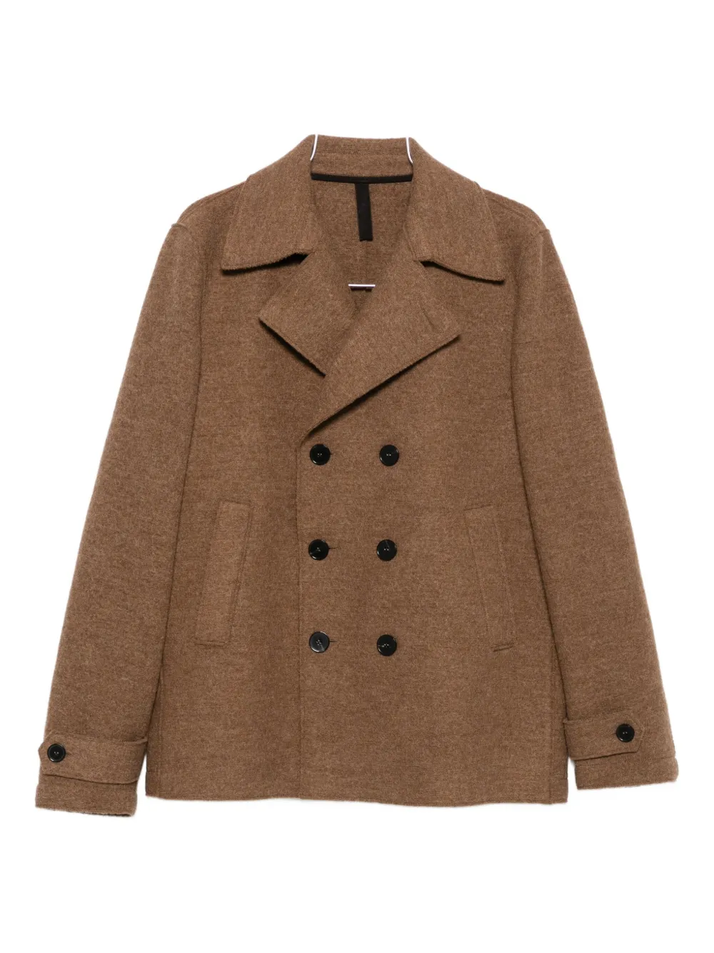 Двубортный шерстяной бушлат Harris Wharf London, коричневый
Двубортный шерстяной бушлат Harris Wharf London, коричневый