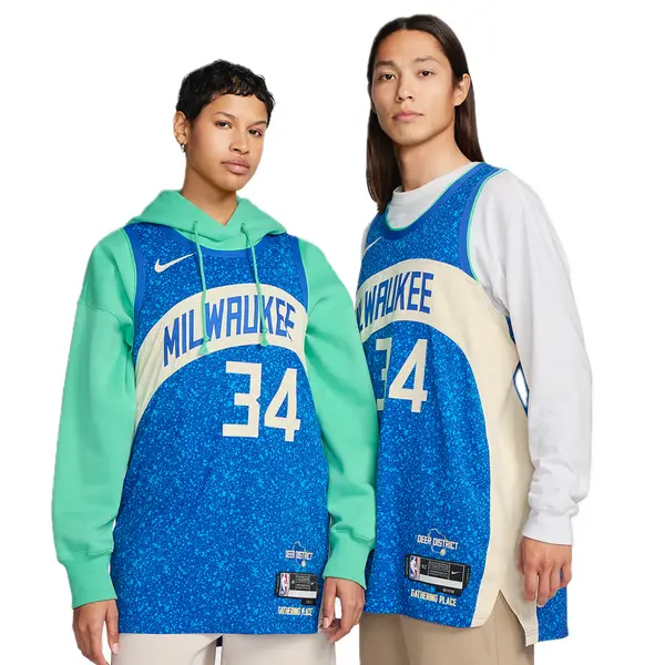 Майка Nike Dri-FIT ADV NBA Authentic Jersey 2023/24 City Edition 'Milwaukee Bucks Giannis Antetokounmpo', синий
Майка Nike Dri-FIT ADV NBA Authentic Jersey 2023/24 City Edition 'Milwaukee Bucks Giannis Antetokounmpo', синий