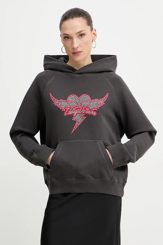 Zadig&Voltaire толстовка из хлопка, серый
Zadig&Voltaire толстовка из хлопка, серый