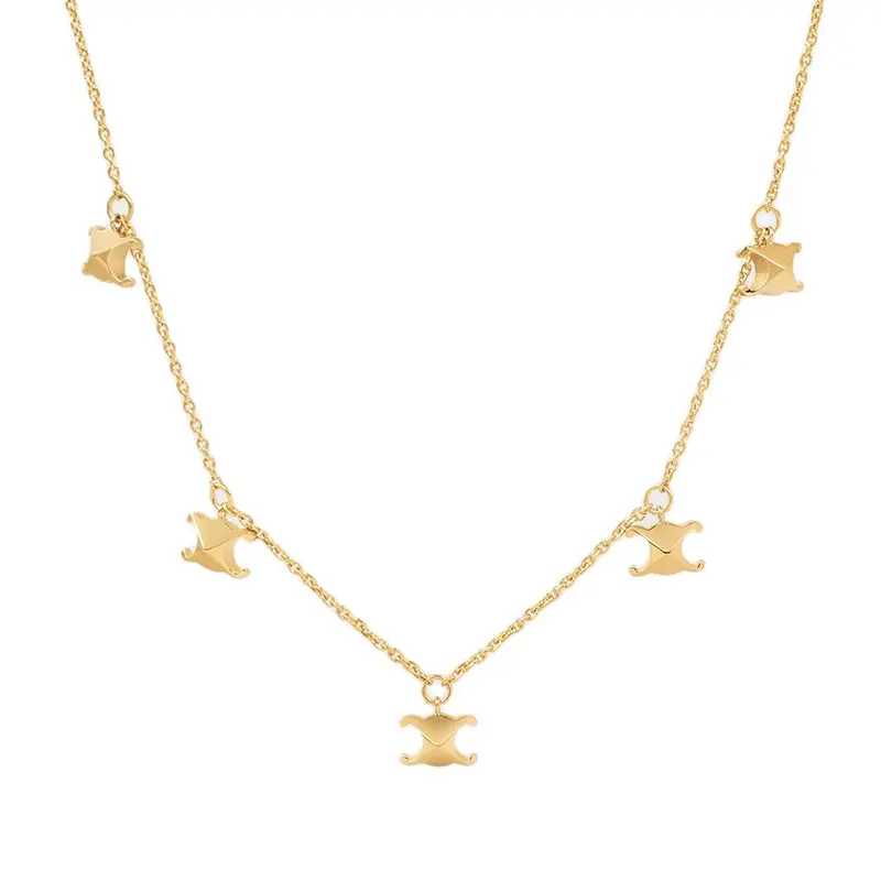 CELINE Триумф латунь, безникелевое ожерелье женское gold
CELINE Триумф латунь, безникелевое ожерелье женское gold