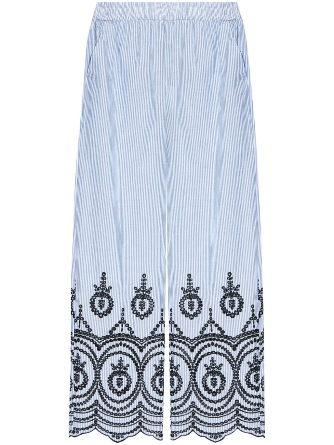 Полосатые брюки с вышивкой MUNTHE, синий
Полосатые брюки с вышивкой MUNTHE, синий