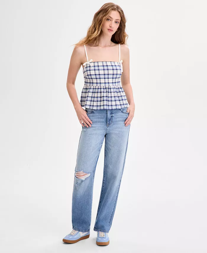 Джинсы прямого кроя для подростков Celebrity Pink, синий 
Джинсы прямого кроя для подростков Celebrity Pink, синий