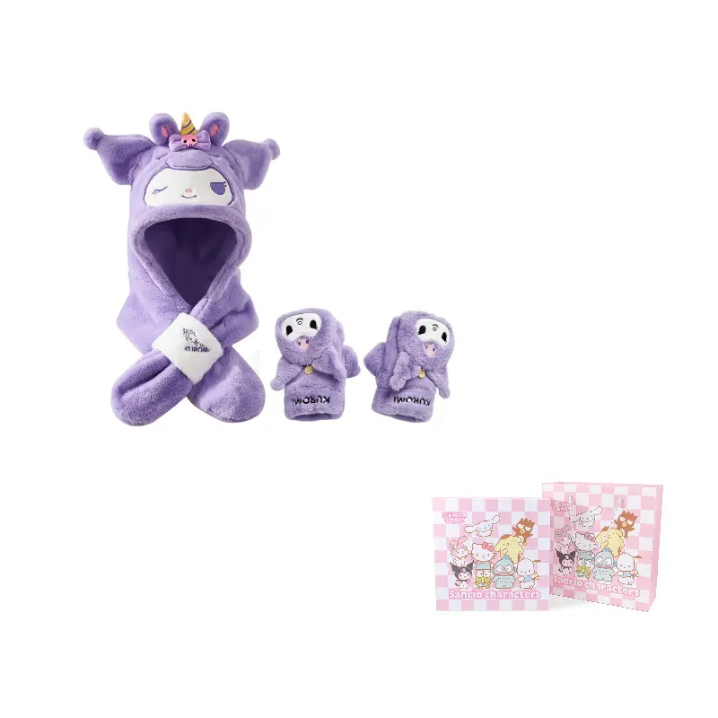 Sanrio Унисекс перчатка из полиэстера трикотажная, Kuromi Glove+2-Piece Set
Sanrio Унисекс перчатка из полиэстера трикотажная, Kuromi Glove+2-Piece Set