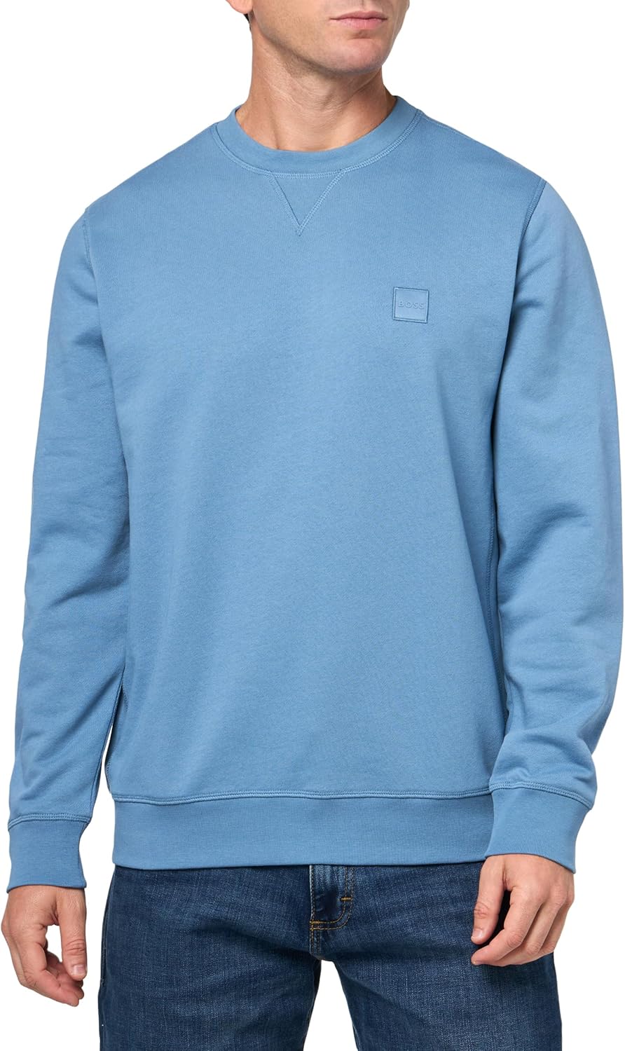 BOSS мужской свитшот из френч-терри с нашивкой-логотипом, Quartz Blue Fade, Синий, BOSS мужской свитшот из френч-терри с нашивкой-логотипом, Quartz Blue Fade
BOSS мужской свитшот из френч-терри с нашивкой-логотипом, Quartz Blue Fade, Синий, BOSS мужской свитшот из френч-терри с нашивкой-логотипом, Quartz Blue Fade