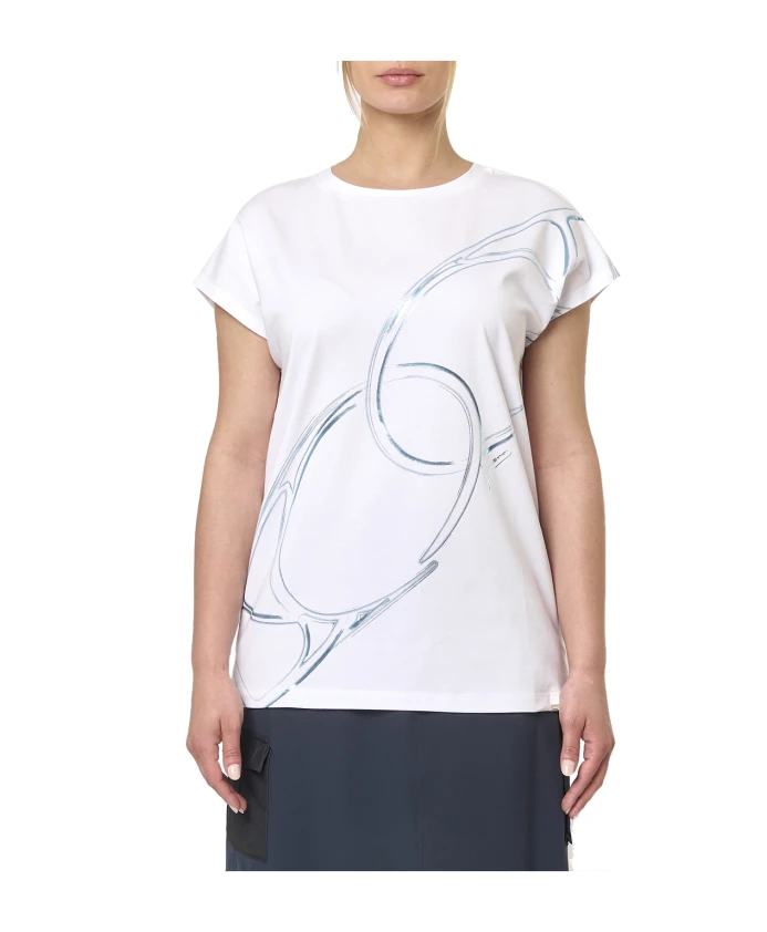 Белая футболка с круглым вырезом Herno, белый
Белая футболка с круглым вырезом Herno, белый