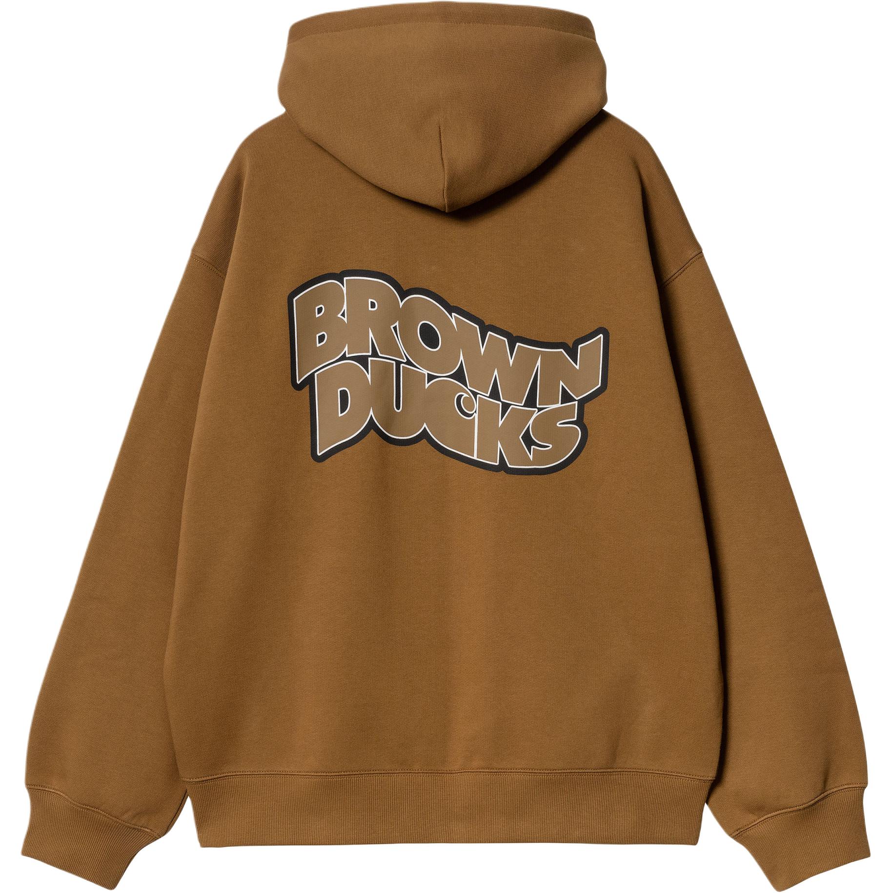 Толстовка с капюшоном на молнии с изображением уток Carhartt Wip, коричневый
Толстовка с капюшоном на молнии с изображением уток Carhartt Wip, коричневый