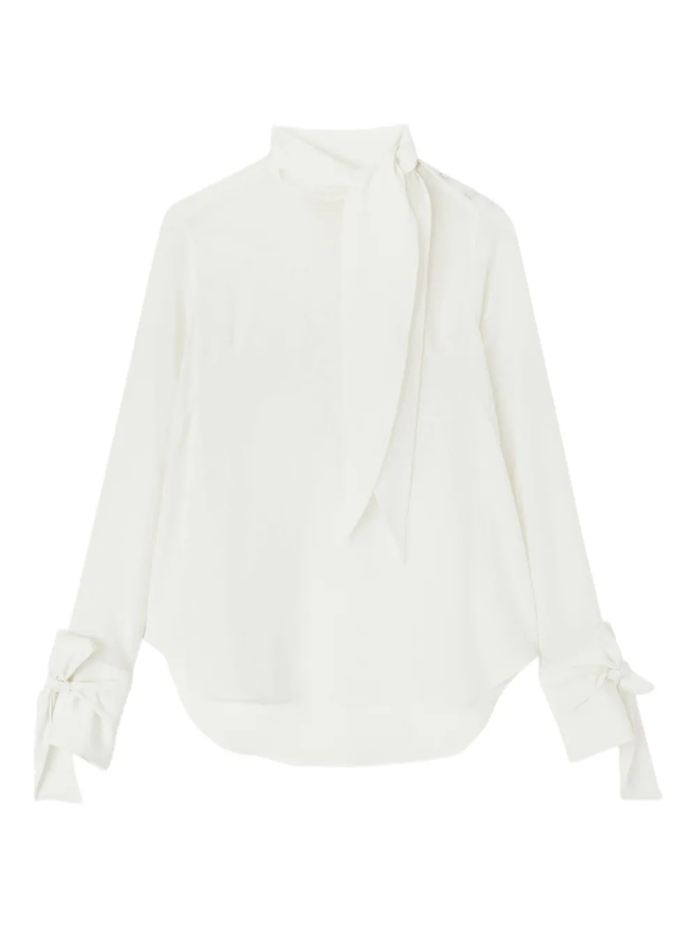 Блузка с завязкой на шее и бантом Ermanno Scervino, нейтральный
Блузка с завязкой на шее и бантом Ermanno Scervino, нейтральный