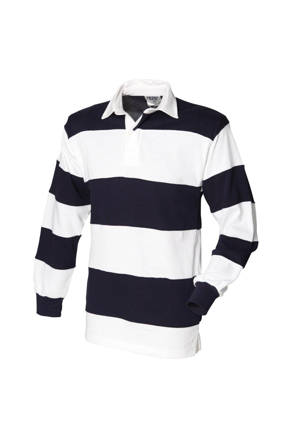 Спортивная рубашка-поло для регби с длинными рукавами и вышитыми полосками Front Row, белый
Спортивная рубашка-поло для регби с длинными рукавами и вышитыми полосками Front Row, белый