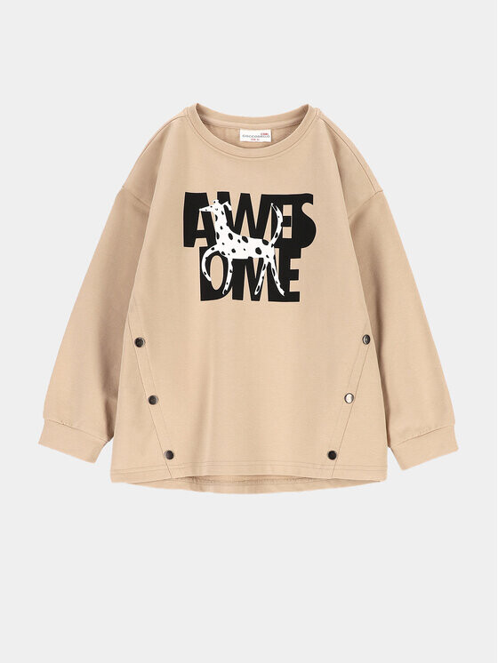 Толстовка свободного кроя Coccodrillo, бежевый
Толстовка свободного кроя Coccodrillo, бежевый