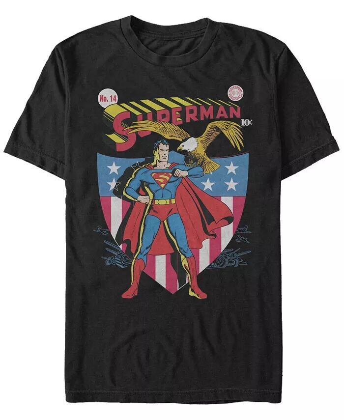 Мужская футболка с короткими рукавами и классической обложкой комиксов DC Superman Fifth Sun
Мужская футболка с короткими рукавами и классической обложкой комиксов DC Superman Fifth Sun