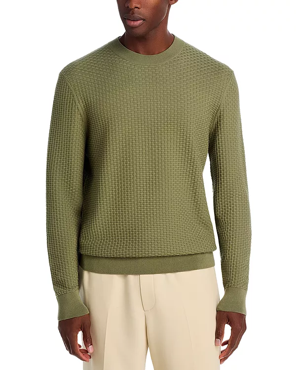 Свитер с круглым вырезом Boss, зеленый
Свитер с круглым вырезом Boss, зеленый