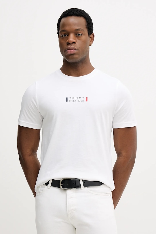 Хлопковая футболка Tommy Hilfiger, белый
Хлопковая футболка Tommy Hilfiger, белый