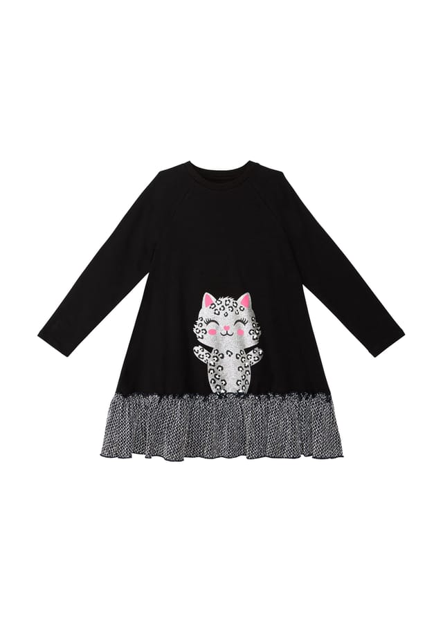 Серебряное леопардовое платье Denokids, черный
Серебряное леопардовое платье Denokids, черный