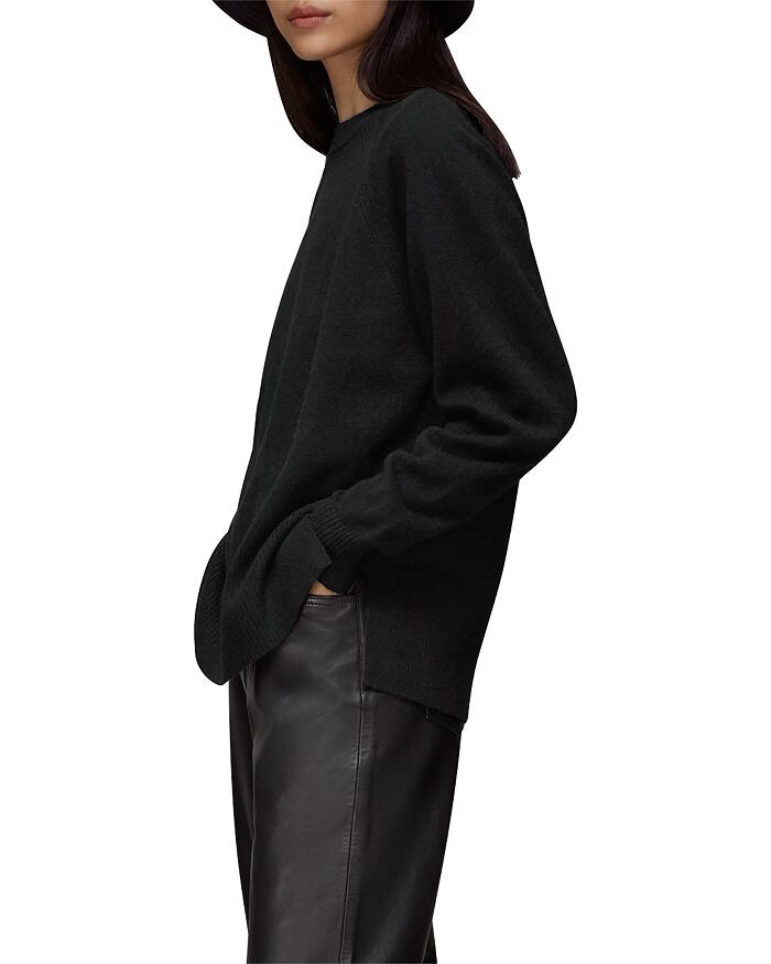 Кашемировый вязаный свитер Whistles с круглым вырезом, черный
Кашемировый вязаный свитер Whistles с круглым вырезом, черный