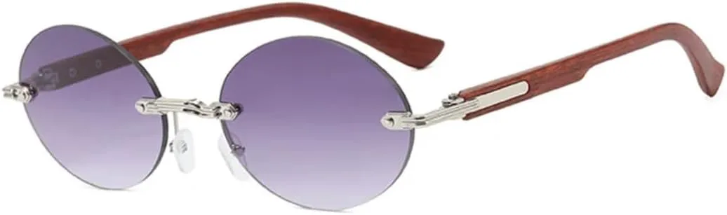 Стильные ретро-солнцезащитные очки без оправы с защитой от УФ-излучения, металлические, для мужчин и женщин, для путешествий и активного отдыха TVTBBVV, Silver-gray
Стильные ретро-солнцезащитные очки без оправы с защитой от УФ-излучения, металлические, для мужчин и женщин, для путешествий и активного отдыха TVTBBVV, Silver-gray